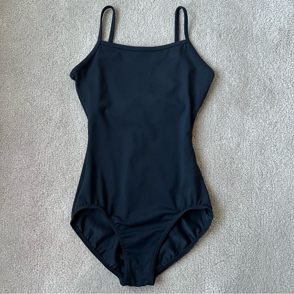 Mirella Black Camisole Leotard Petite (XS)